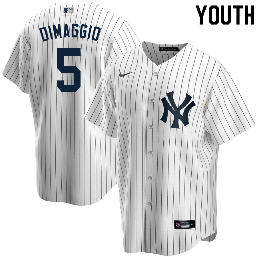 2020 Nike Youth #5 Joe DiMaggio New York Yankees Baseball Jerseys Sale-White